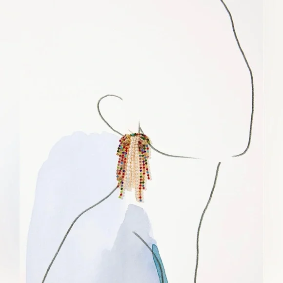 🌺🎉HP🎉🌺 NWT Anthropologie Beaded Crystal Chandeliers - Picture 15 of 16